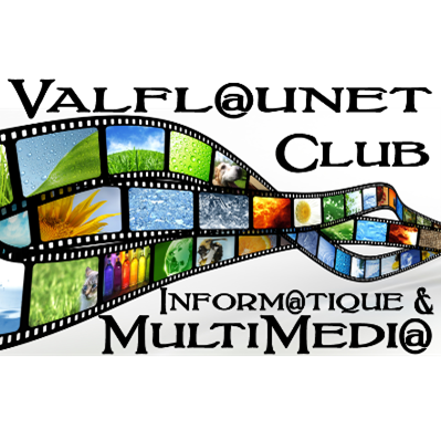 Logo de l'association Valflaunet Club, informatique et multimédia